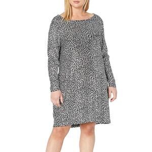 NEW Michael Kors Dress Women's Size 0X Black Silver Metallic Animal Print Shift